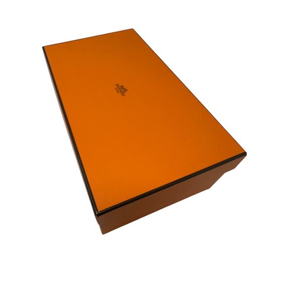 Hermes Oasis Block Heel Sandals Womens 37 US 6.5 Black Suede Arcane Rhinestone - Picture 10 of 10